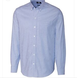 Cutter & Buck Navy Pinstripe Dress Shirt